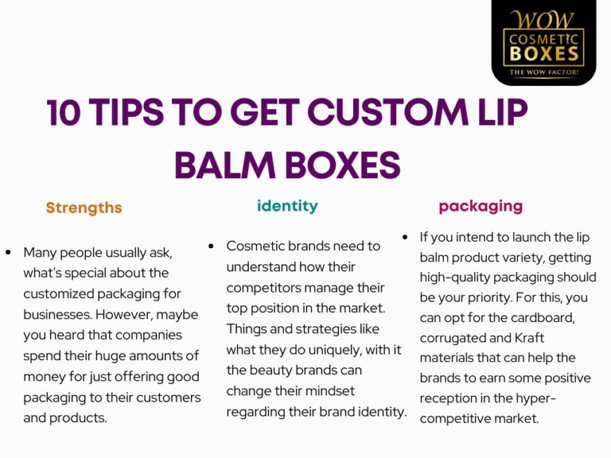 10 TIPS TO GET CUSTOM LIP BALM BOXES