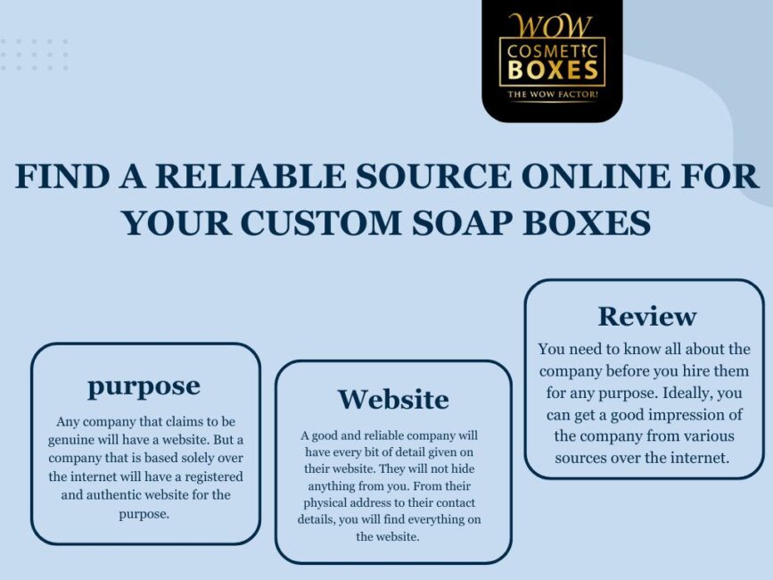 FIND A RELIABLE SOURCE ONLINE FOR YOUR CUSTOM SOAP BOXES