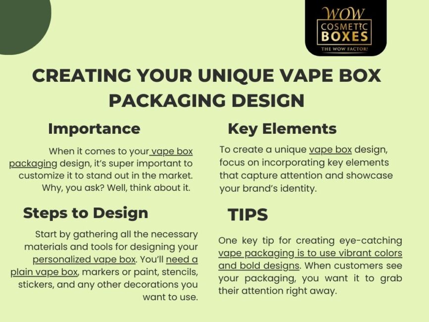 CREATING YOUR UNIQUE VAPE BOX PACKAGING DESIGN