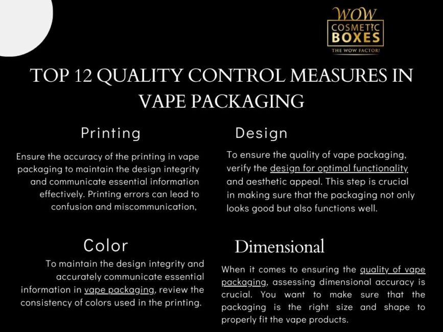 TOP 12 QUALITY CONTROL MEASURES IN VAPE PACKAGING