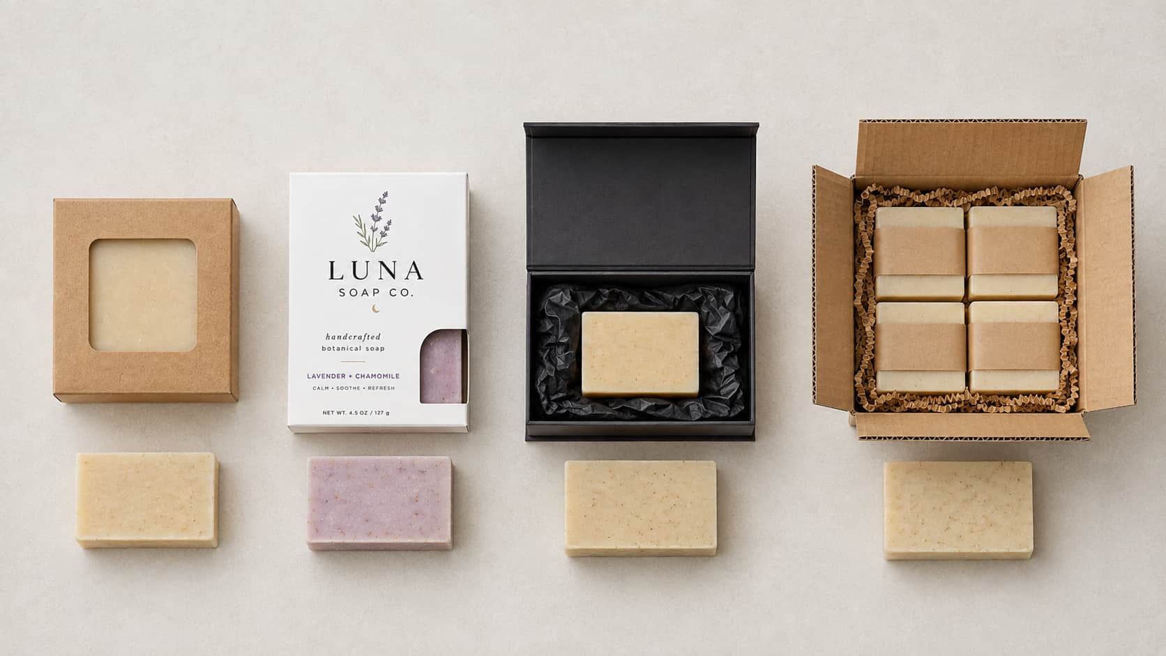soap packaging materials comparison