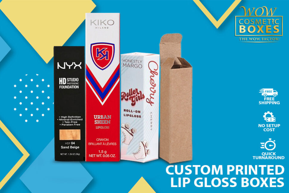 Custom Printed Lip Gloss boxes