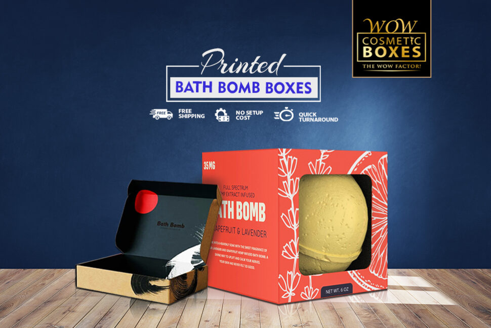Printed Bath Bomb Boxes