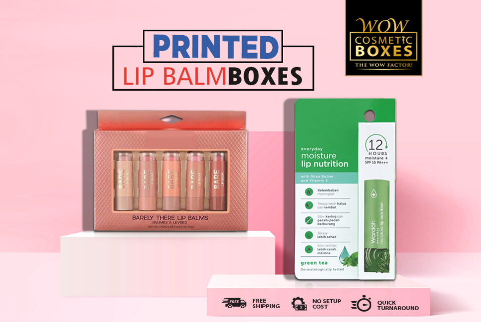 Printed lip balm boxes