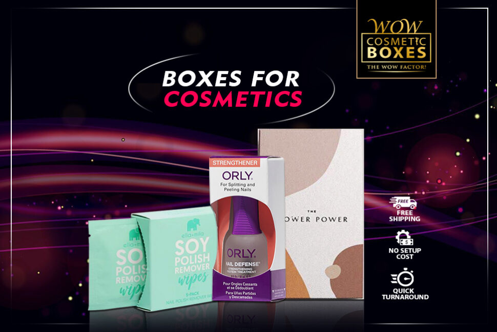 Boxes for cosmetics