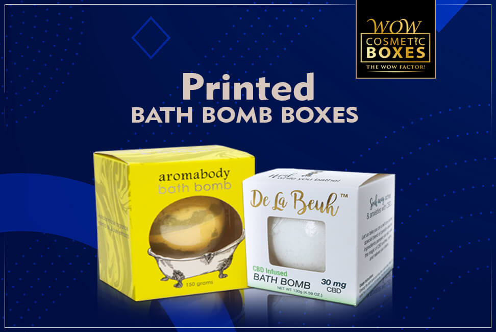 Printed Bath Bomb Boxes