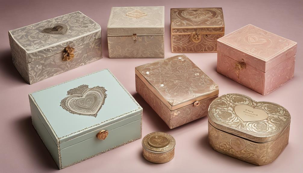 charming antique jewelry containers