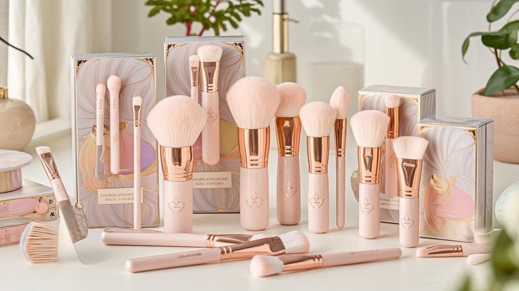 cohesive makeup brush packaging