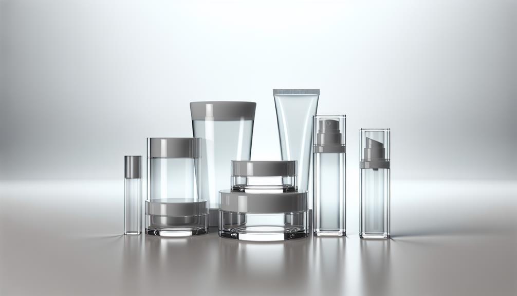 durable transparent cosmetic packaging