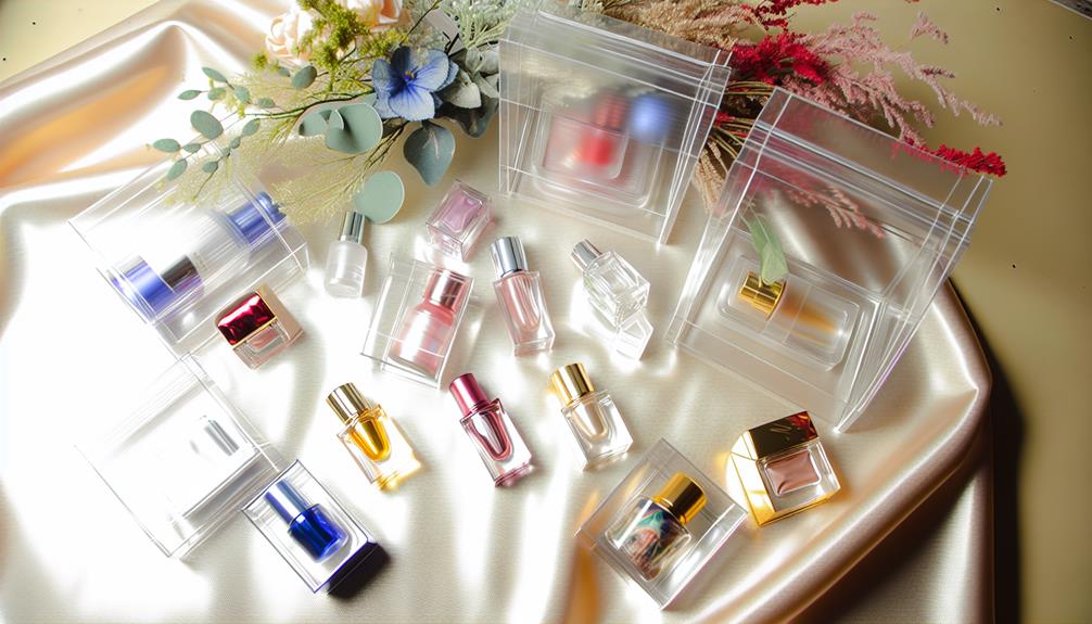 transparent packaging enhances cosmetic appeal