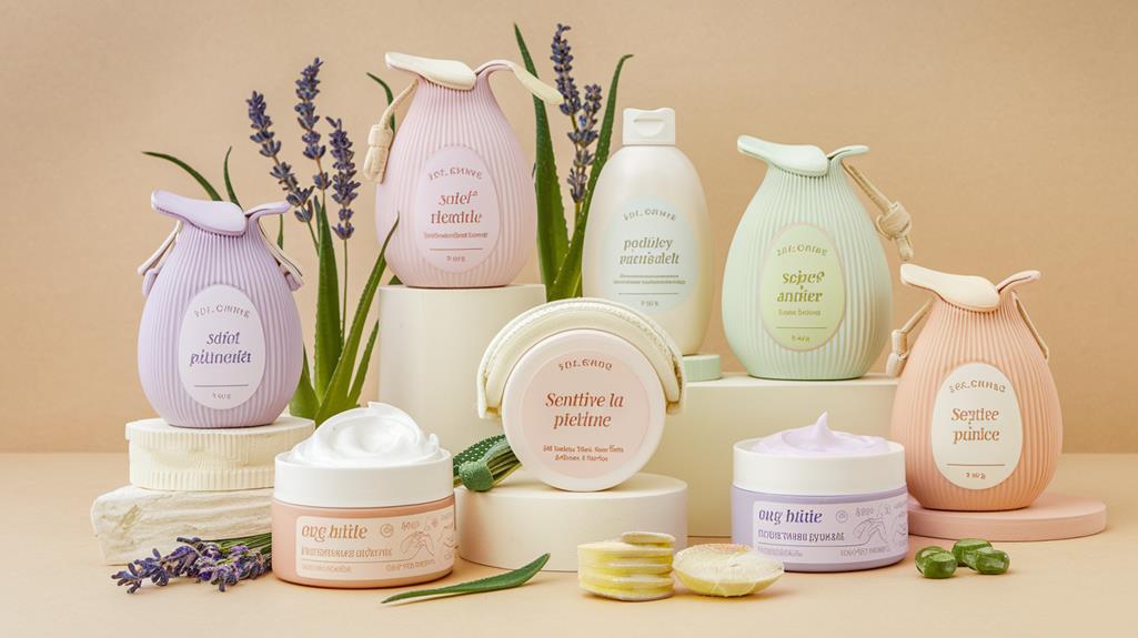 sensitive skin product packaging